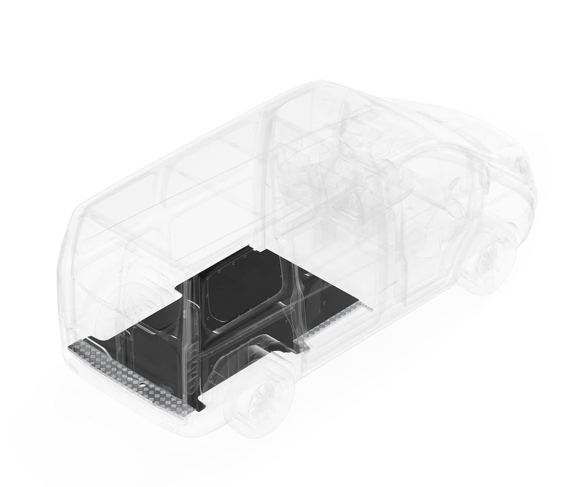 StabiliGrip™ Heavy-Duty Van Flooring for Maxus Vans with Trims