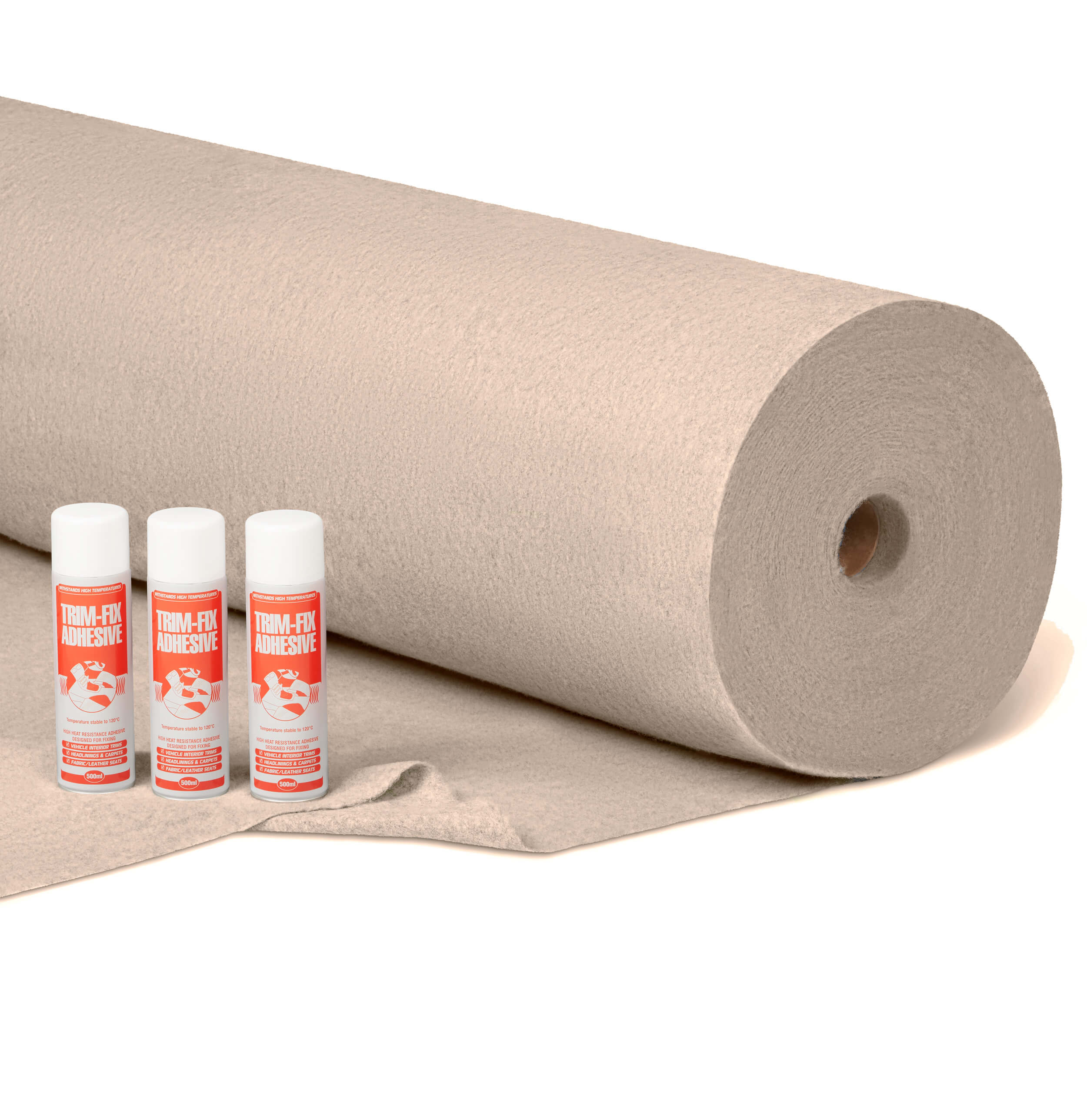 4 way stretch lining carpet beige