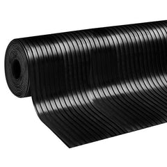 broad ribbed rubber roll